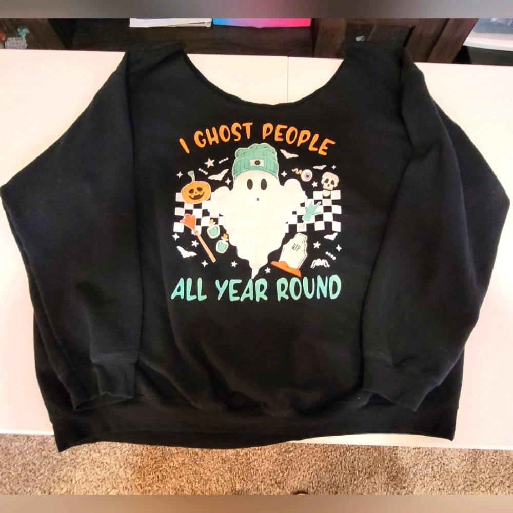 Ghost Off The Shoulder Sweatshirt